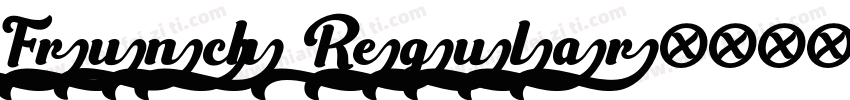 Frunch Regular字体转换